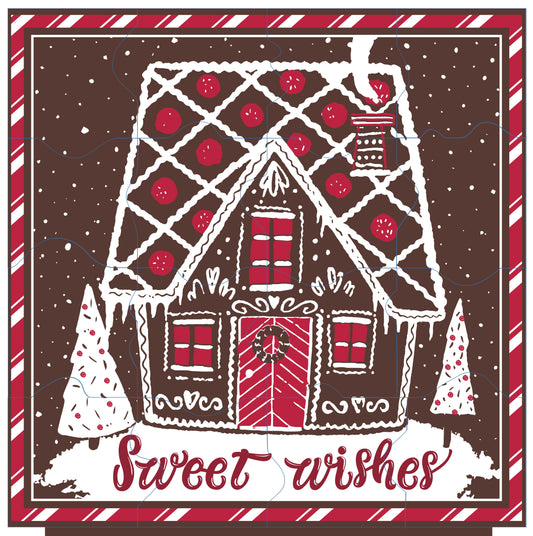 Gingerbread House Chocolate Puzzle - Patent Pending