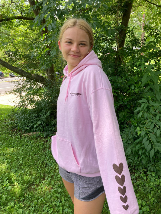 All You Need is Love and Chocolate Pink Hoodie