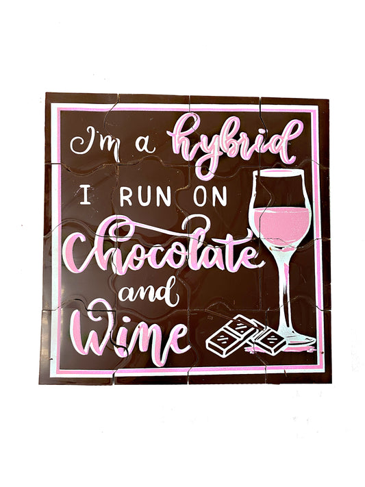 Chocolate and Wine Hybrid Chocolate Puzzle - Patent Pending