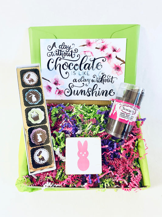 Follow the Bunny, He Has the Gift Box - Easter