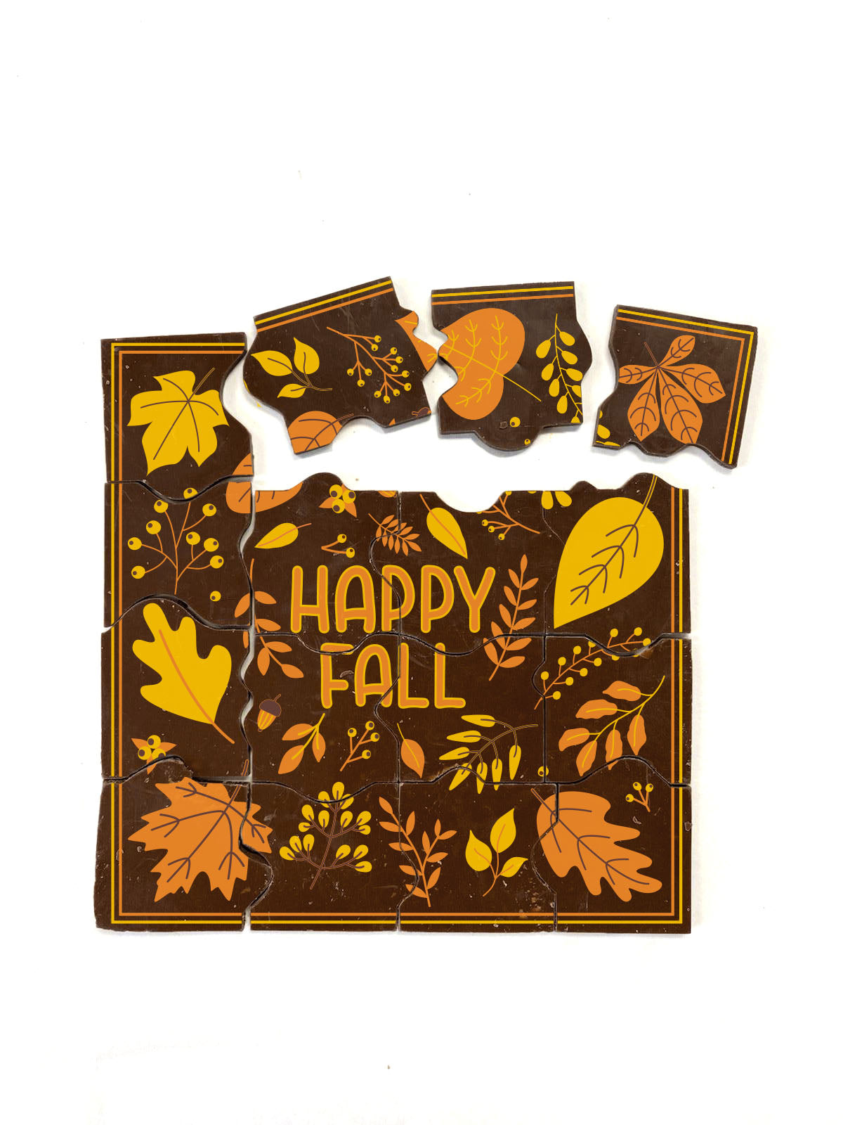 Happy Fall Chocolate Puzzle - Patent Pending