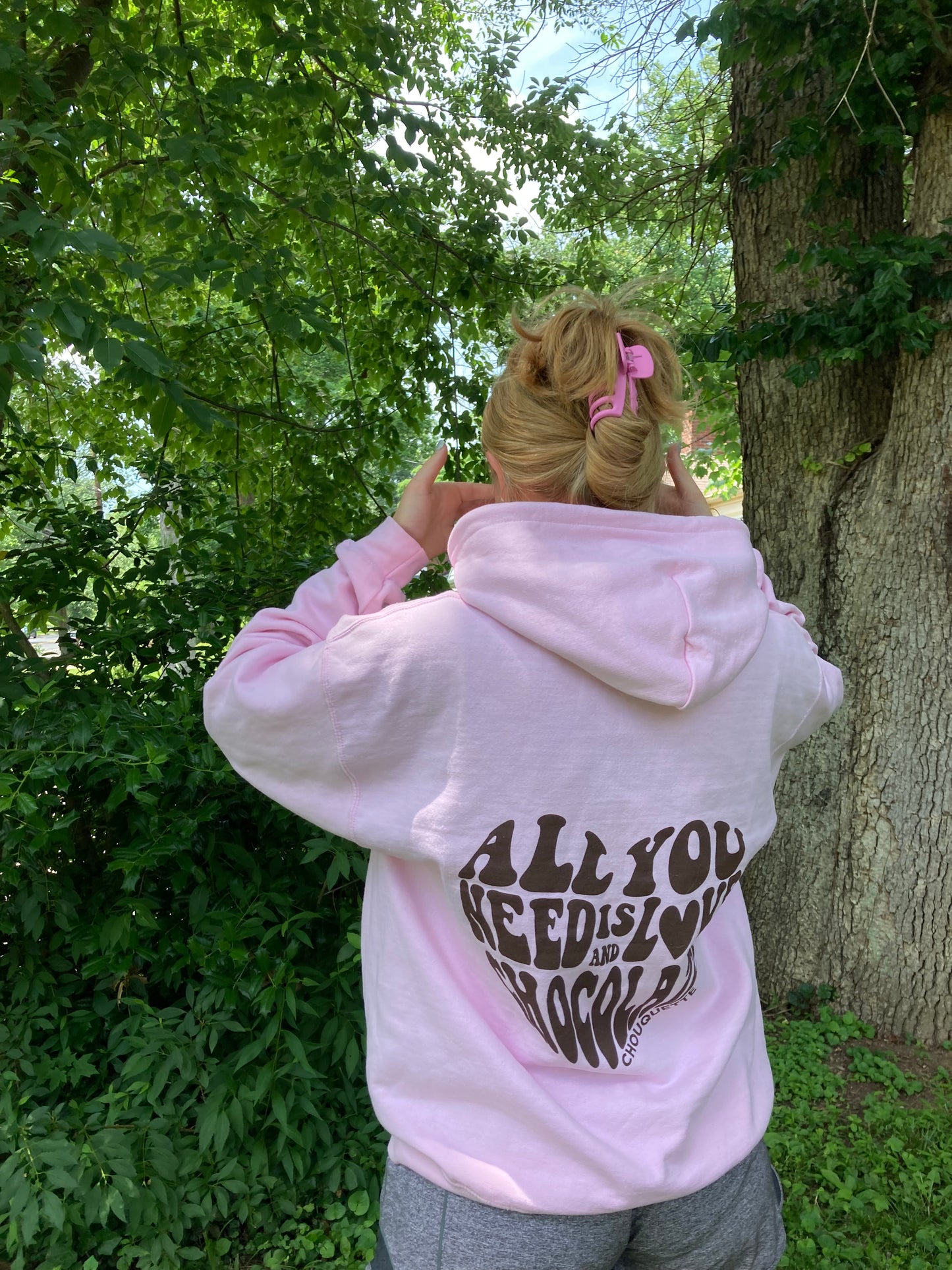 Green and pink hoodie sales
